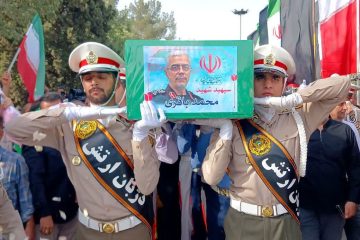 سپهبد شهید محمد باقری در قطعه ۲۴ بهشت زهرا خاکسپاری شد