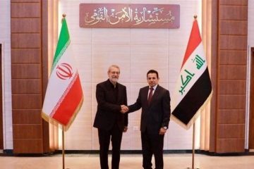 در سفر لاریجانی به عراق: اجرای توافقنامه امنیتی ایران و عراق مورد بحث قرار گرفت